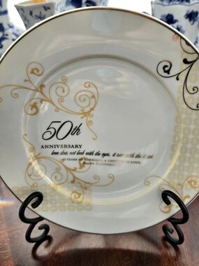 Roman Inc 50th Anniversary Decorative Plate
